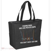 Fishing Rods Are Like Potato Chips You Can’t Have Just One Tote Bag thumb 2