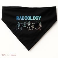 Funny Radiology Art For Women Rad Tech Radiologist Xray USA-Made Doggie Bandana thumb 0