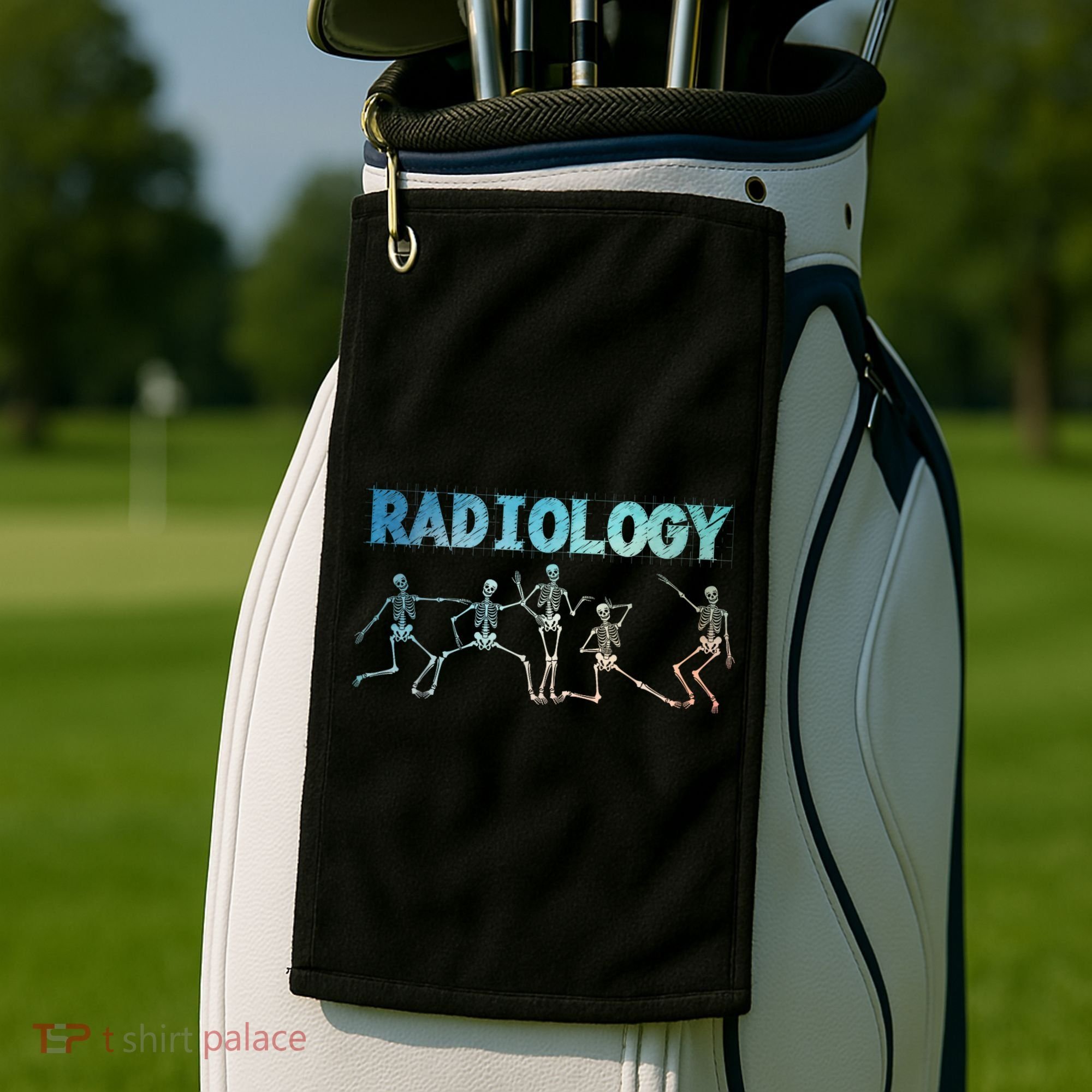 Funny Radiology Art For Women Rad Tech Radiologist Xray Golf Towel