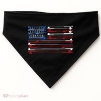 Fishing Rods American Flag USA-Made Doggie Bandana thumb 0