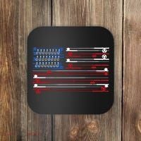 Fishing Rods American Flag Coaster thumb 0