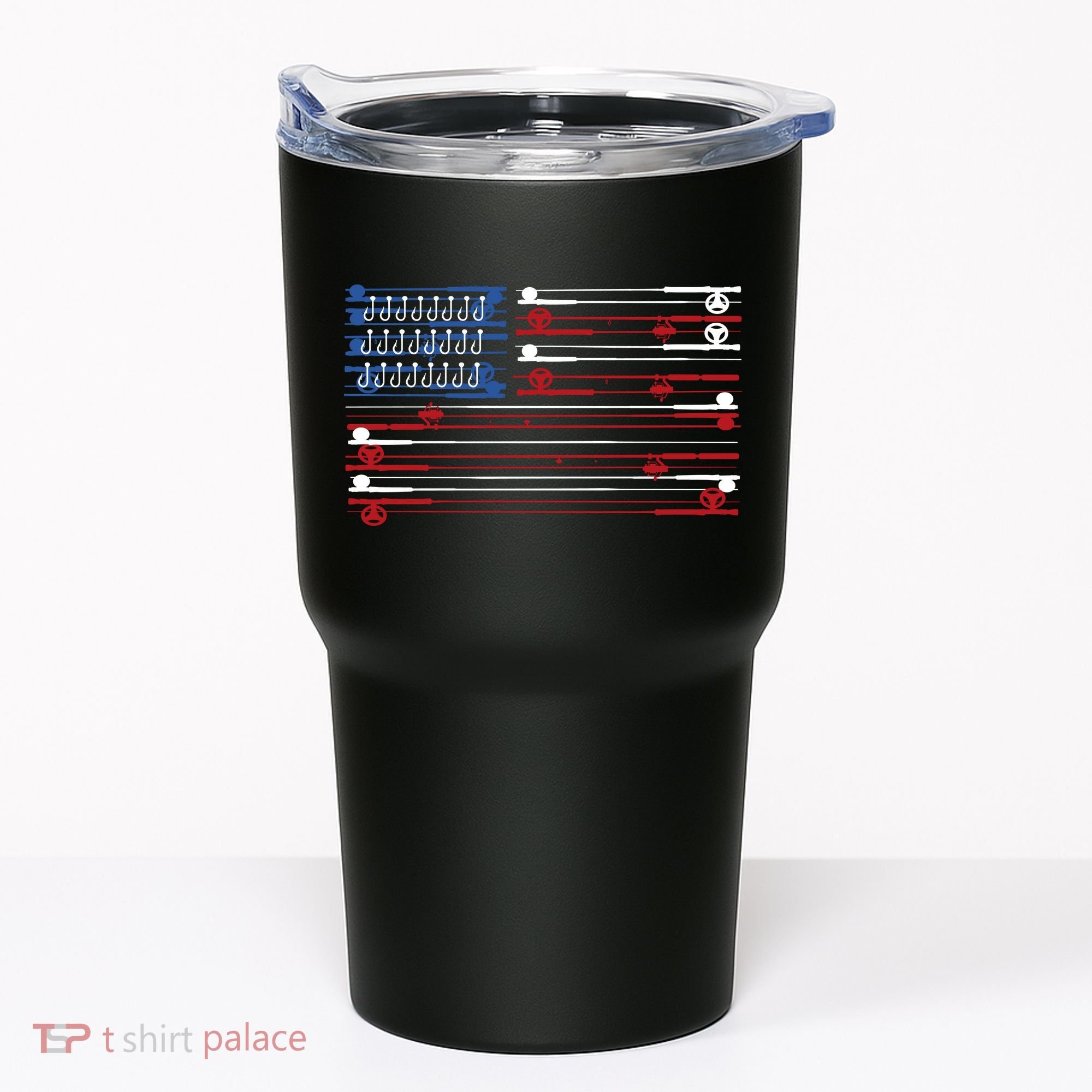 Fishing Rods American Flag Tumbler