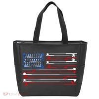 Fishing Rods American Flag Tote Bag thumb 0