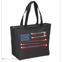 Fishing Rods American Flag Tote Bag thumb 2