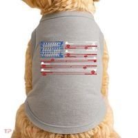 Fishing Rods American Flag Doggie Tank thumb 0