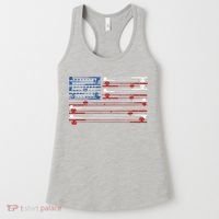 Fishing Rods American Flag Women's Tank Top thumb 0