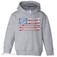 Fishing Rods American Flag Toddler Hoodie thumb 0