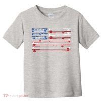 Fishing Rods American Flag Toddler T-Shirt thumb 0