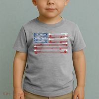 Fishing Rods American Flag Toddler T-Shirt thumb 2