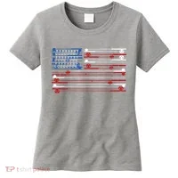 Fishing Rods American Flag Women's T-Shirt thumb 0