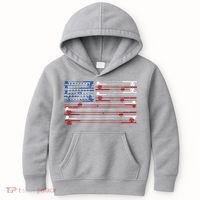 Fishing Rods American Flag Kids Hoodie thumb 0