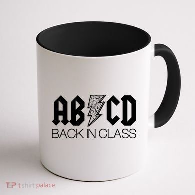 Funny Rocker ABCD Back In Class Back To School Coffee Mug back