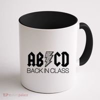 Funny Rocker ABCD Back In Class Back To School Coffee Mug thumb 1