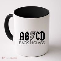 Funny Rocker ABCD Back In Class Back To School Coffee Mug thumb 0