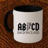 Funny Rocker ABCD Back In Class Back To School Coffee Mug thumb 2