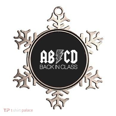 Funny Rocker ABCD Back In Class Back To School Ornament