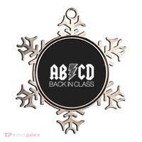 Funny Rocker ABCD Back In Class Back To School Ornament thumb 0