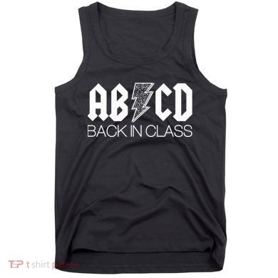 Funny Rocker ABCD Back In Class Back To School Tank Top