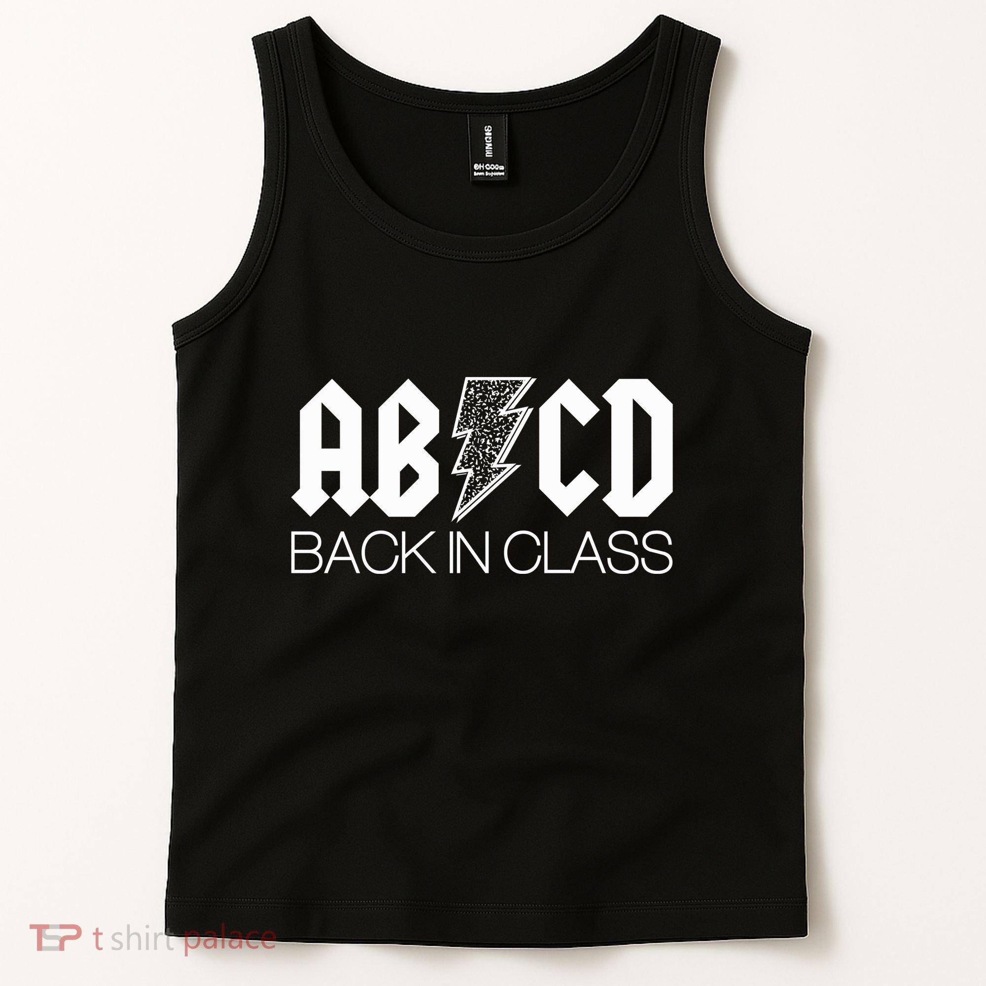 Funny Rocker ABCD Back In Class Back To School Tank Top