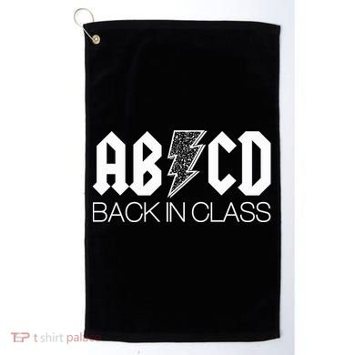 Funny Rocker ABCD Back In Class Back To School Golf Towel