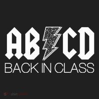 Funny Rocker ABCD Back In Class Back To School Golf Towel thumb 3