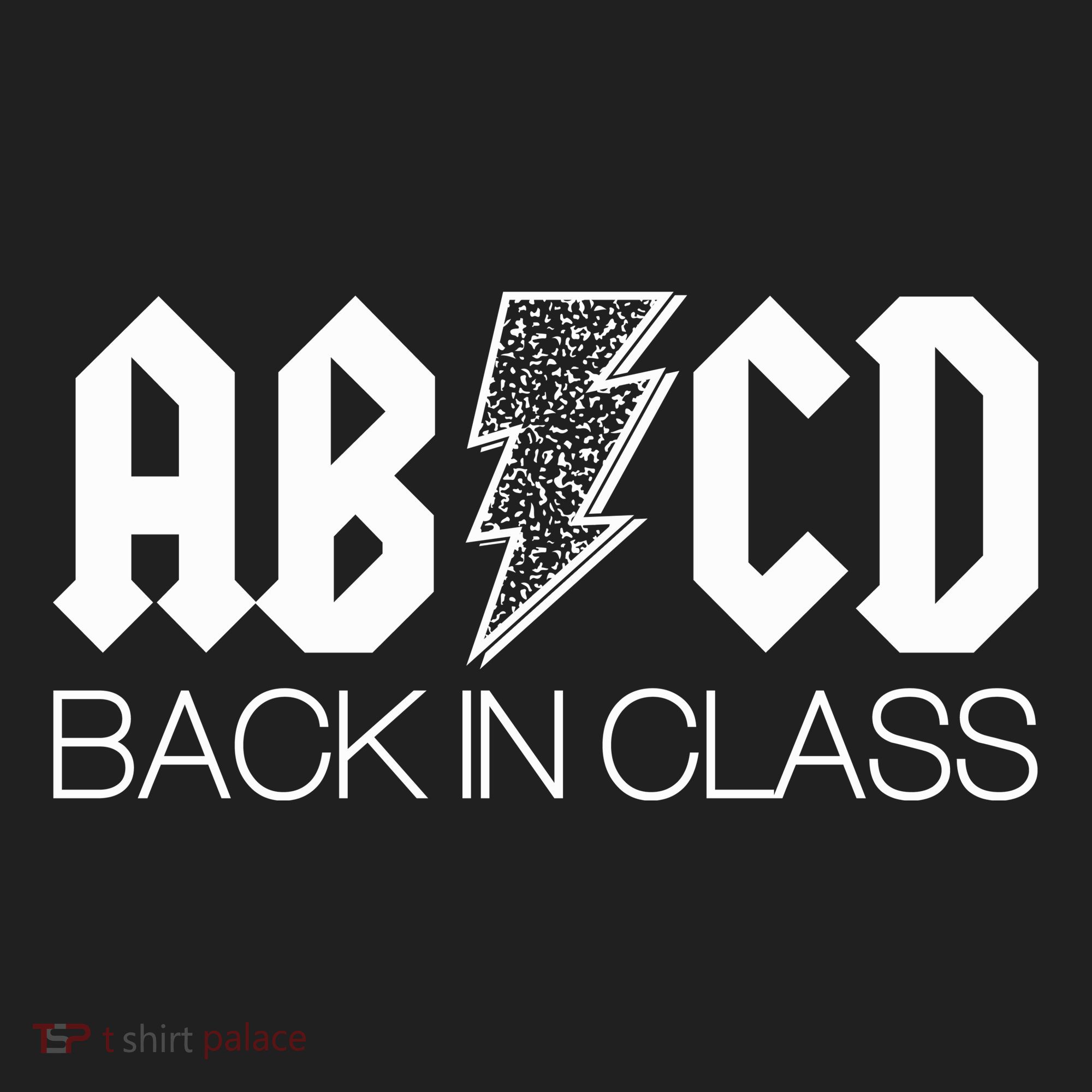 Funny Rocker ABCD Back In Class Back To School Golf Towel