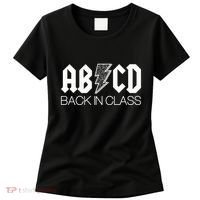 Funny Rocker ABCD Back In Class Back To School Women's T-Shirt thumb 0