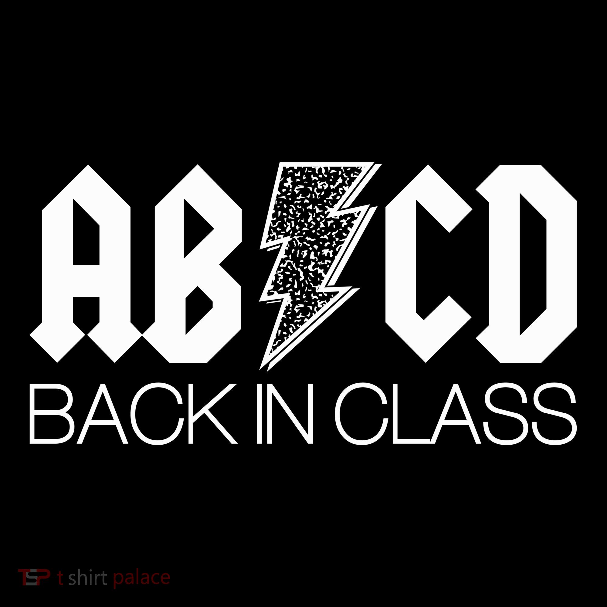 Funny Rocker ABCD Back In Class Back To School Kids T-Shirt