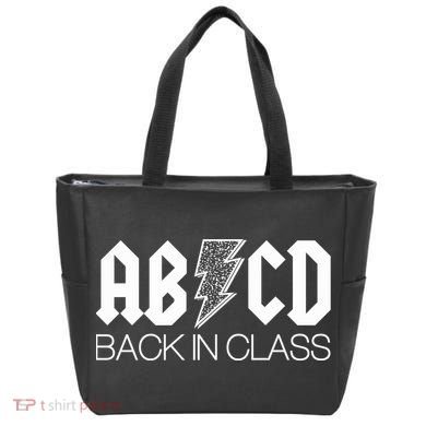 Funny Rocker ABCD Back In Class Back To School Tote Bag