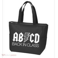 Funny Rocker ABCD Back In Class Back To School Tote Bag thumb 3