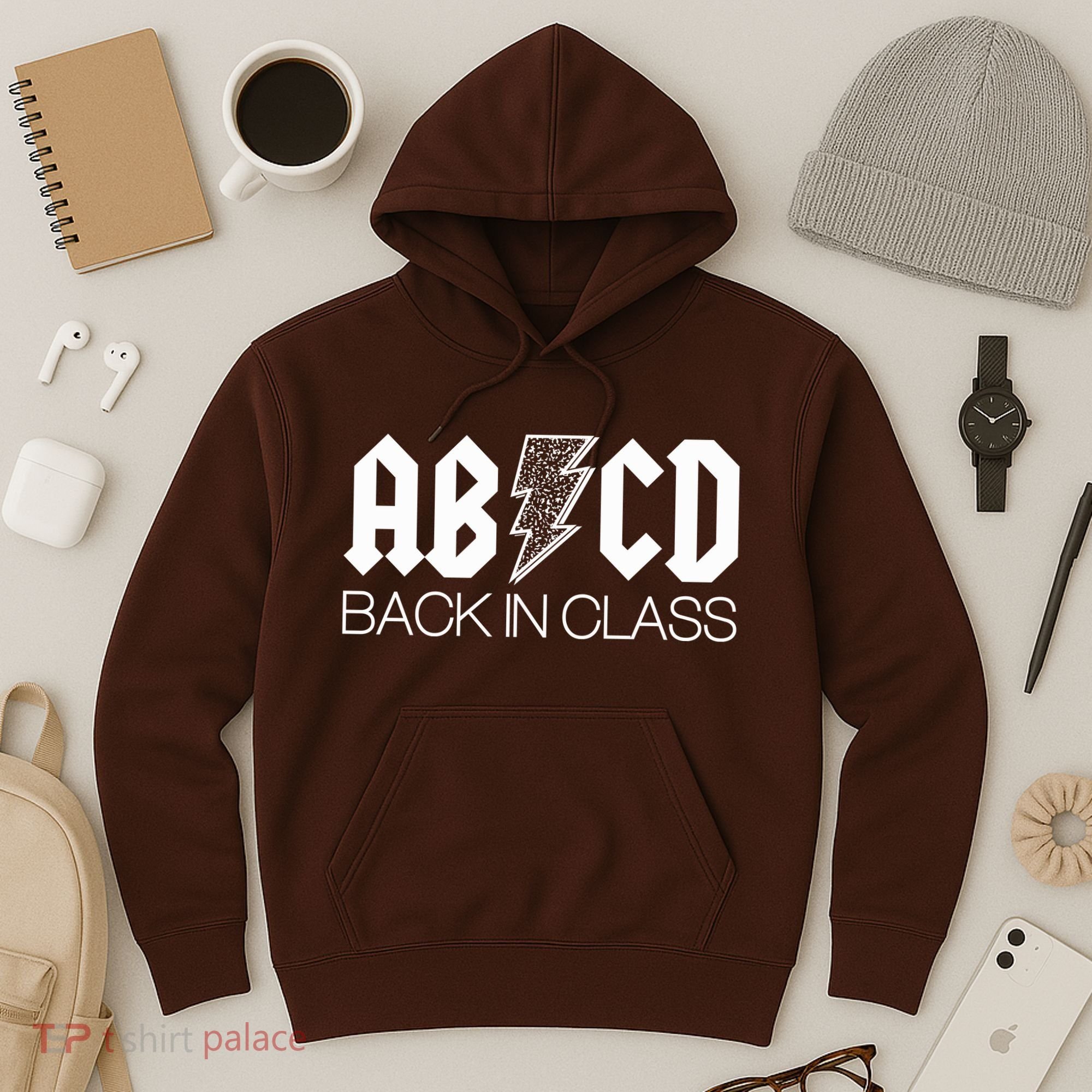 Funny Rocker ABCD Back In Class Back To School Hoodie
