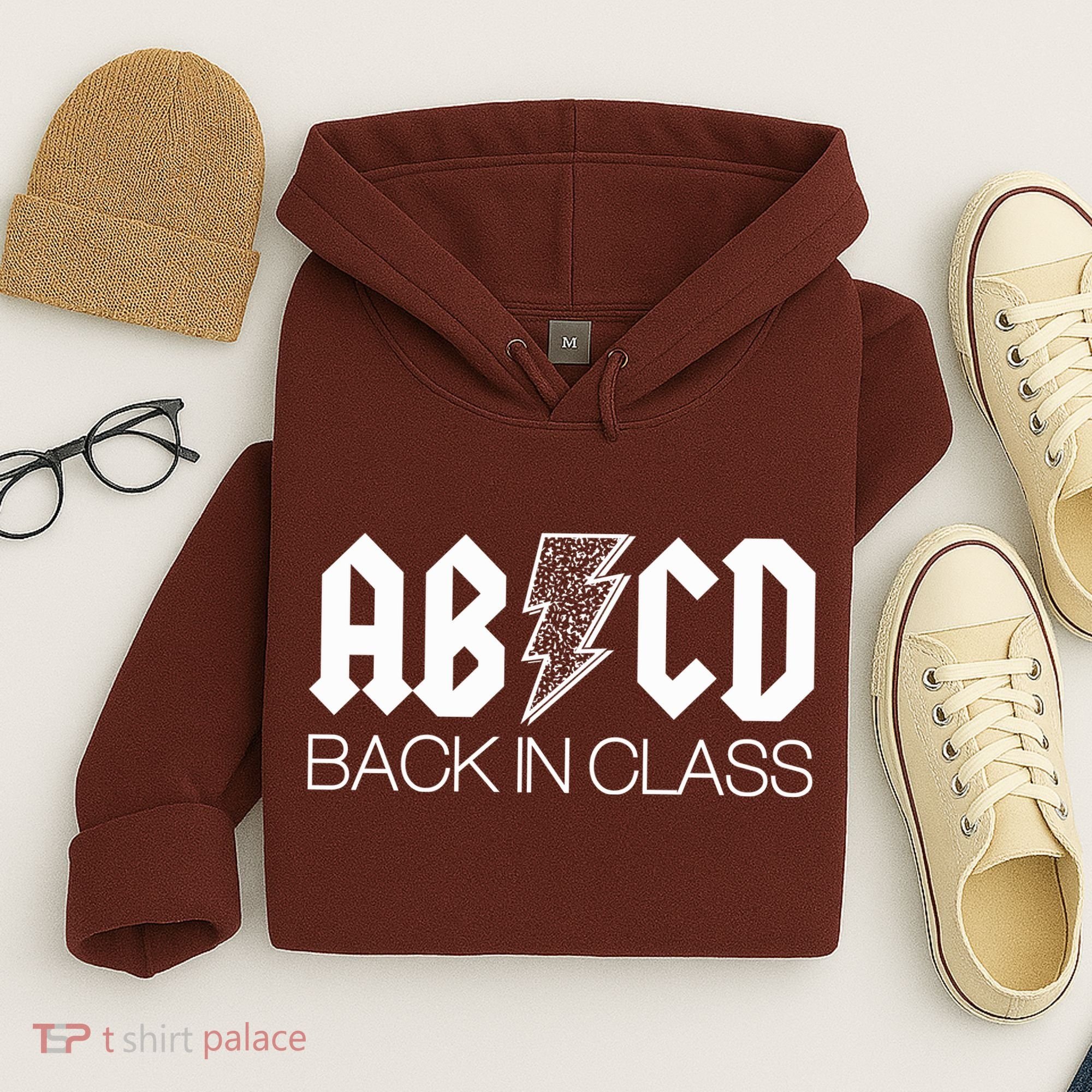 Funny Rocker ABCD Back In Class Back To School Hoodie