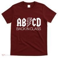 Funny Rocker ABCD Back In Class Back To School T-Shirt thumb 0