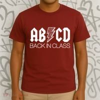 Funny Rocker ABCD Back In Class Back To School T-Shirt thumb 3