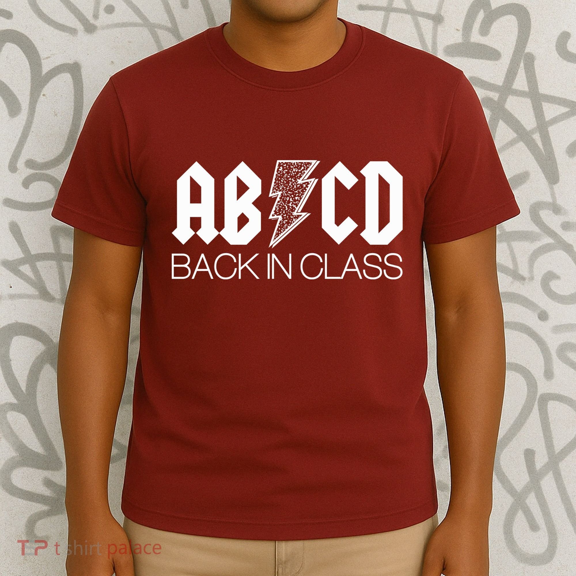 Funny Rocker ABCD Back In Class Back To School T-Shirt