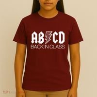Funny Rocker ABCD Back In Class Back To School T-Shirt thumb 4