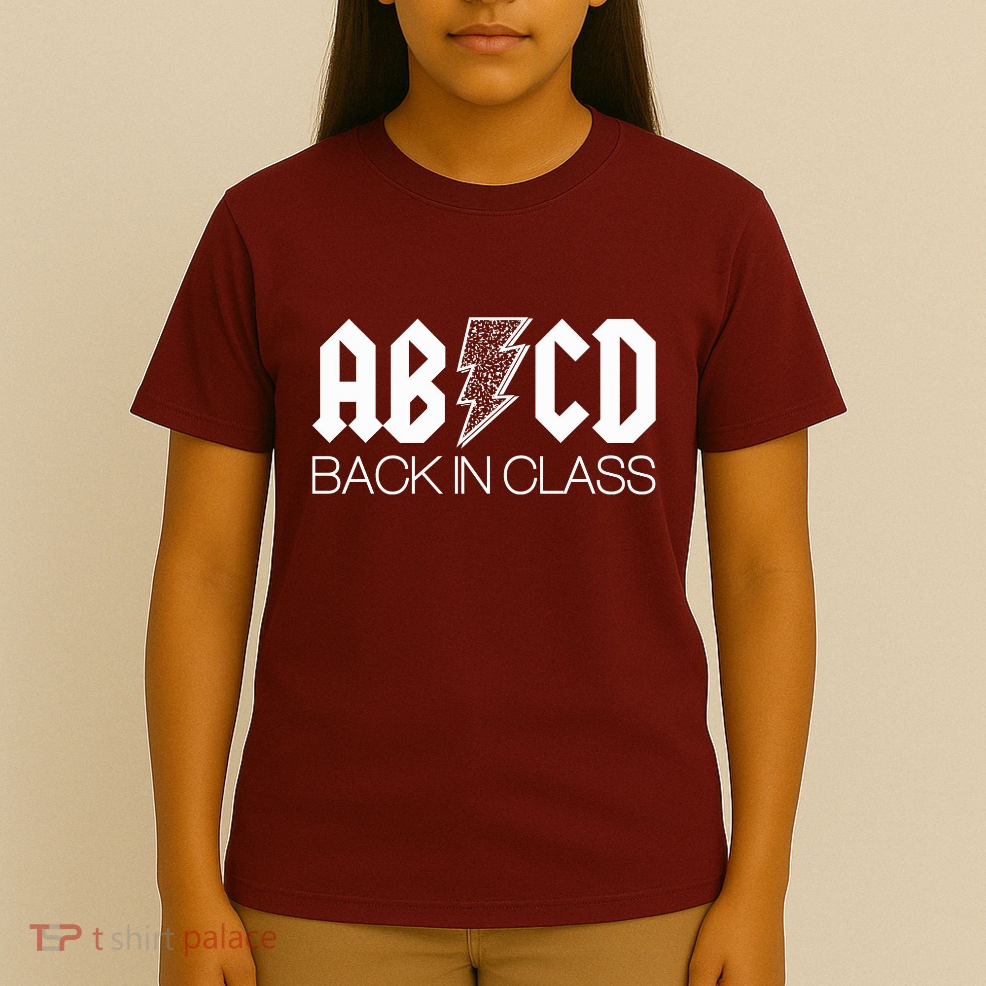 Funny Rocker ABCD Back In Class Back To School T-Shirt