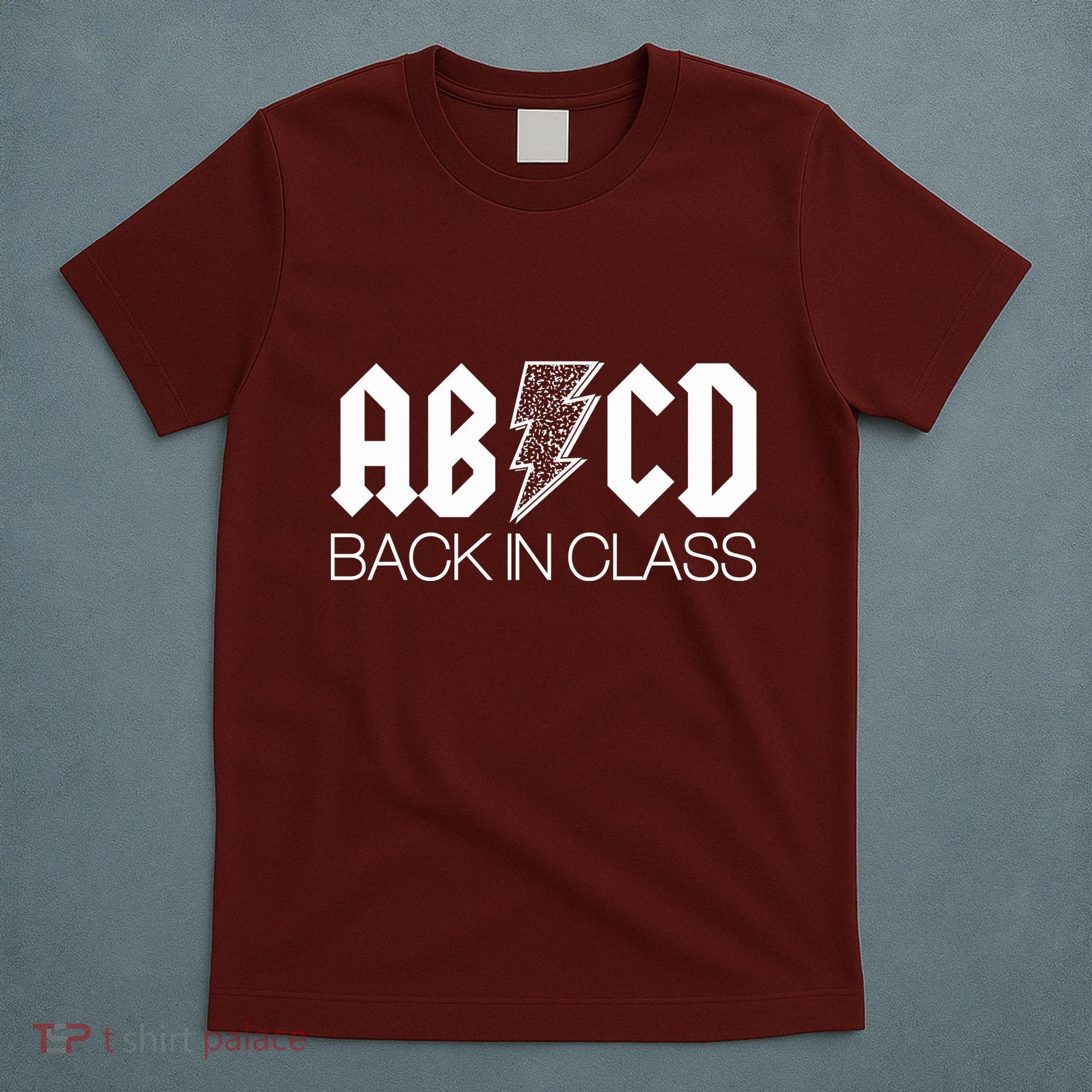 Funny Rocker ABCD Back In Class Back To School T-Shirt