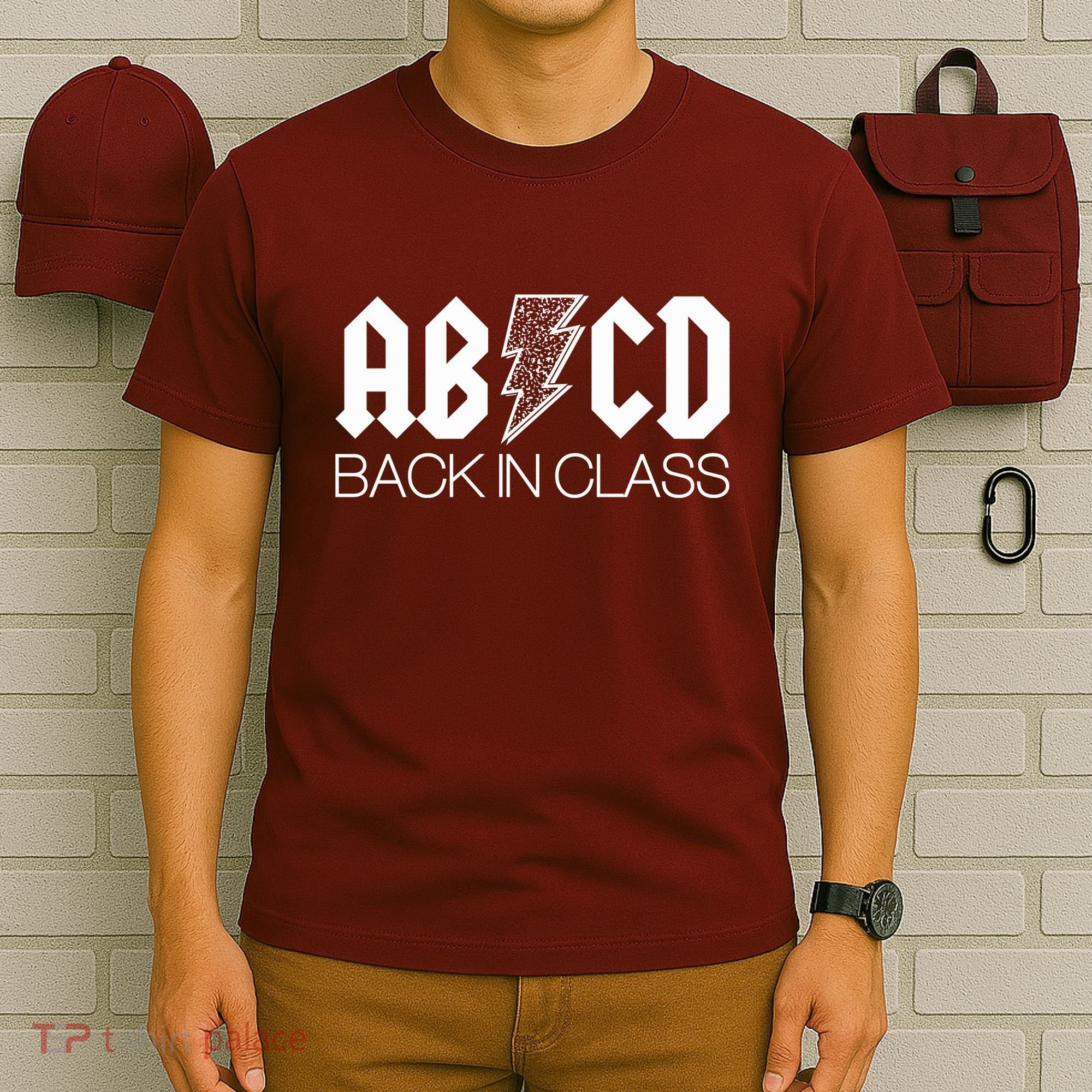 Funny Rocker ABCD Back In Class Back To School T-Shirt
