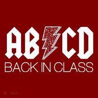 Funny Rocker ABCD Back In Class Back To School Mousepad thumb 1