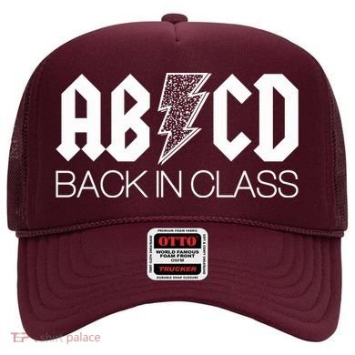 Funny Rocker ABCD Back In Class Back To School Hat