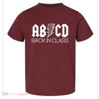 Funny Rocker ABCD Back In Class Back To School Toddler T-Shirt thumb 0