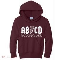 Funny Rocker ABCD Back In Class Back To School Kids Hoodie thumb 0