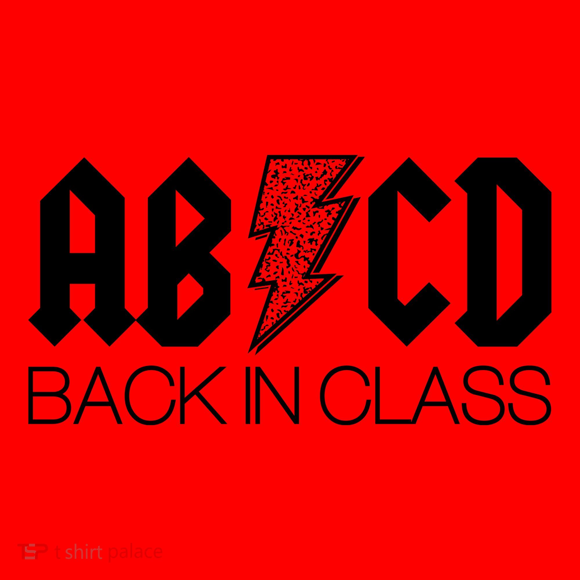 Funny Rocker ABCD Back In Class Back To School Santa Hat