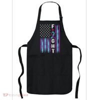 Fight Ribbon American Flag Suicide Prevention Awareness Apron thumb 0
