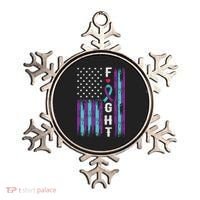 Fight Ribbon American Flag Suicide Prevention Awareness Ornament thumb 0