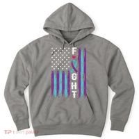 Fight Ribbon American Flag Suicide Prevention Awareness Hoodie thumb 0