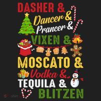 Funny Reindeer Alcohol Names Christmas Party Gift Hat thumb 2