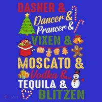 Funny Reindeer Alcohol Names Christmas Party Gift Apron thumb 3