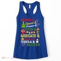 Funny Reindeer Alcohol Names Christmas Party Gift Women's Tank Top thumb 0